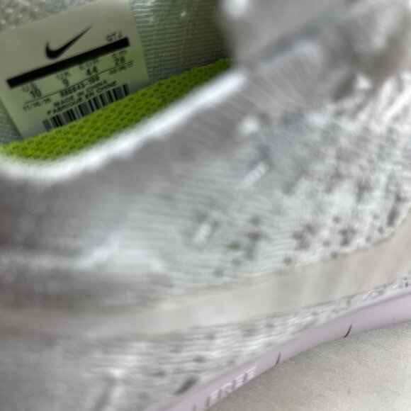Nike Free RN Flyknit Running Shoes - Men's Size 10 - Pure Platinum - Picture 10 of 10